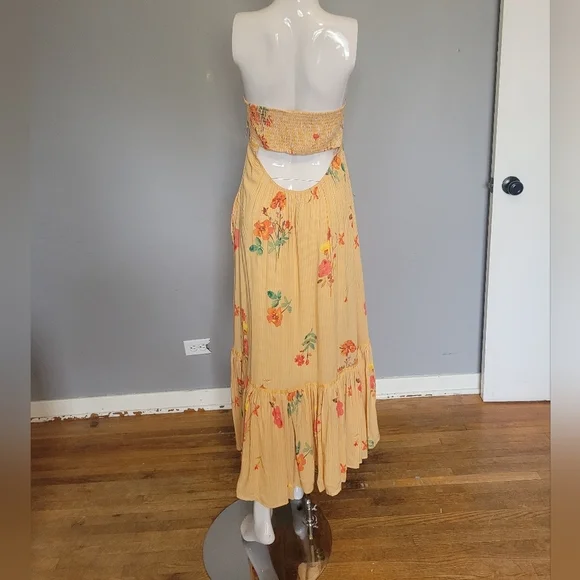 Free People Rosie Posie Midi Dress, BNWT with flaw, Size L - Picture 4 of 11